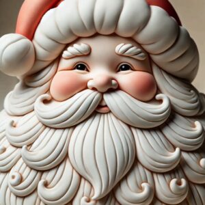 Moldando Papai Noel com Porcelana Fria!