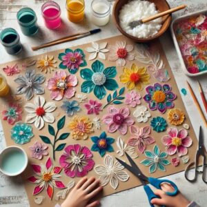 Arte de Impressão Mágica com Tinta e Papel