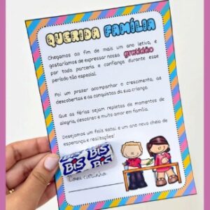 Cartão Editável Querida Família